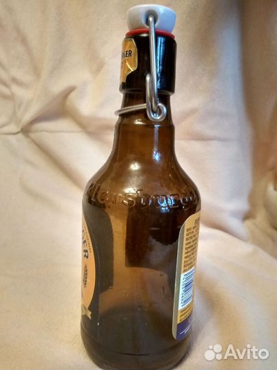 Бутылка стеклянная от пива с бюгельной крышкой