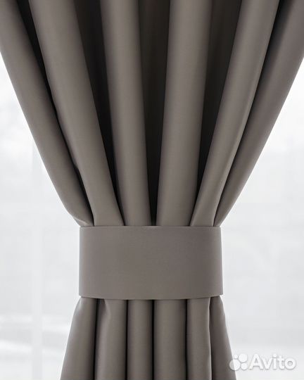 Комплект штор блэкаут Марсель Кофе с молоком