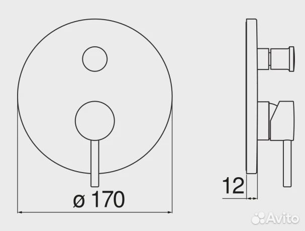 Смеситель для ванны Nobili lv00100/ecr Хром
