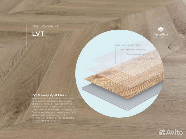 Кварцвиниловая плитка ECO 20-11 Карите