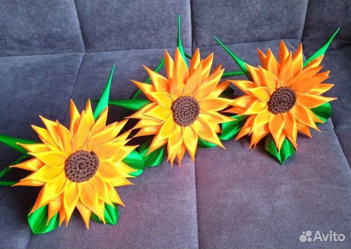 Ободок Подсолнух и Вишня