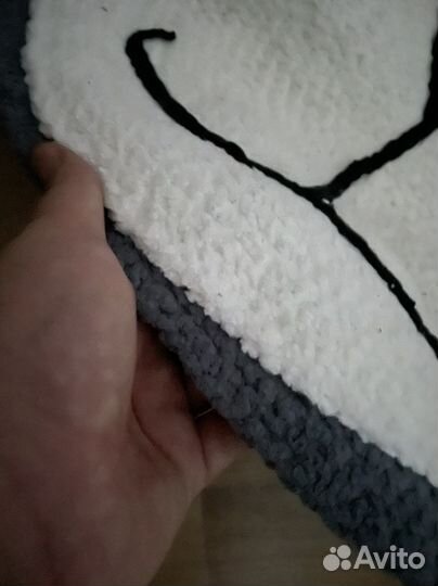 Детский коврик вязаный