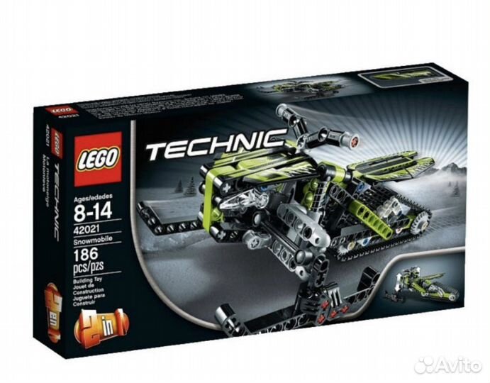 Lego Technic 2 в 1 арт. 42021 Снегоход