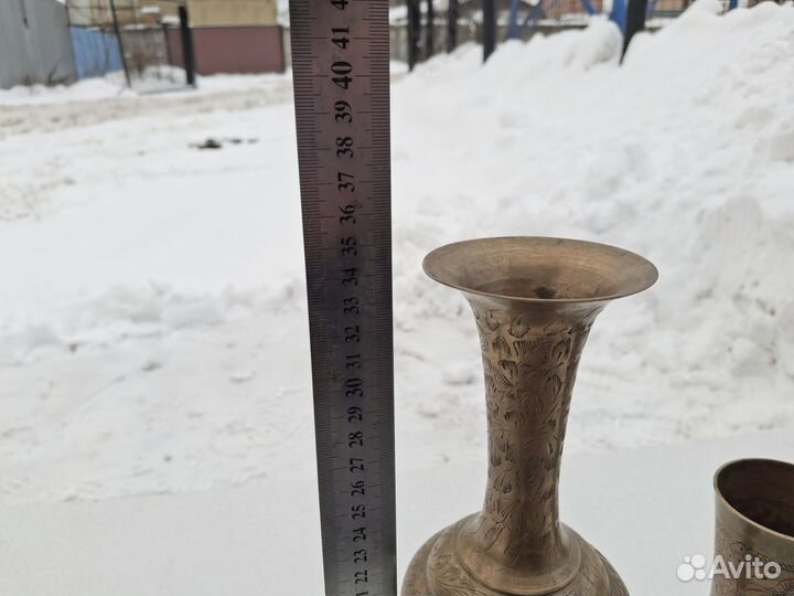 Латунные вазочки