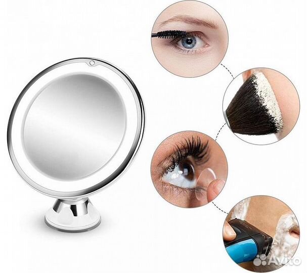 Зеркало косметическое CleverCare Makeup Mirror с п