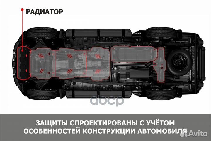 Защита радиатора 111.04012.1 Автоброня