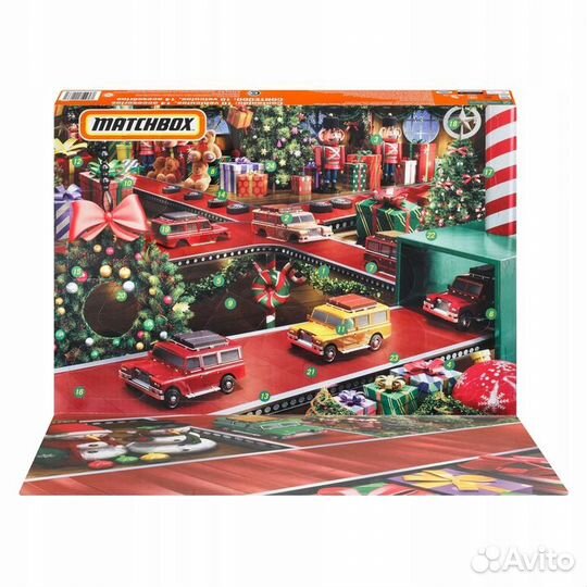 Новогодний адвент календарь mattel matchbox