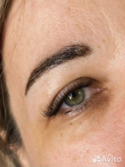 Наращивание ресниц,окрашивание и ламинирование