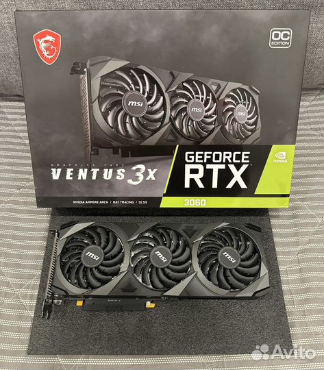 Видеокарта RTX 3060 12GB MSI Ventus 3X OC