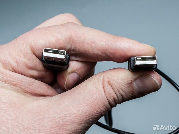 Кабель 2 USB to mini USB power plus data