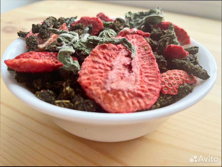 Иван-чай 1кг с мятой и клубникой 2023, витаминный