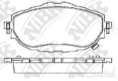 Комплект тормозных колодок PN21001 nibk