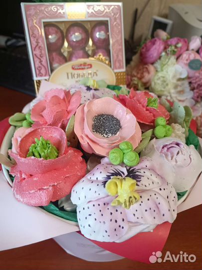 Зефирные букеты, подарки, комплименты