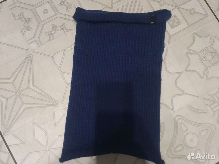 Снуд просто шапка новый синий унисекс