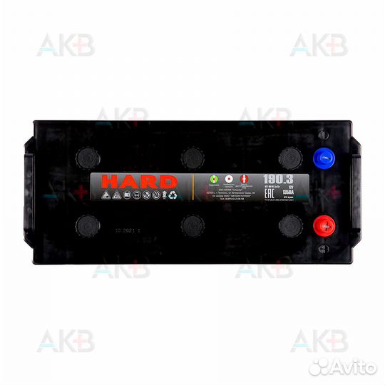 Аккумулятор автомобильный hard 190 Ач 1300A о.п. к