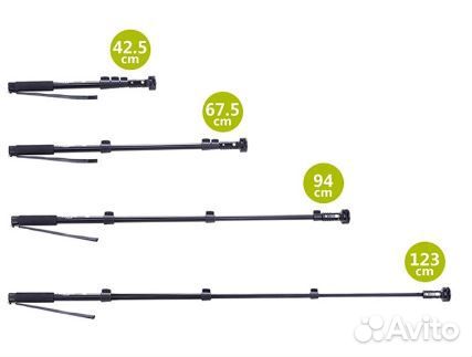 Палка для селфи телескопическая выдвижная монопод