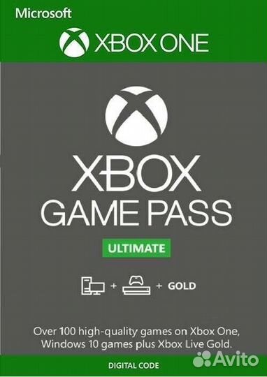 Подписка Xbox Game Pass Ultimate + EA Play 1-13