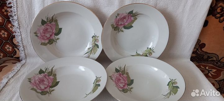 Тарелки глубокие тарелки 5 видов по 4шт винтажссср