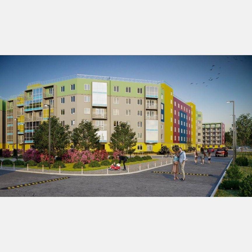 1-к. квартира, 42,6 м², 1/6 эт.