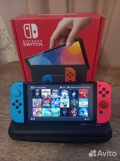 Игровая приставка nintendo switch oled прошитая