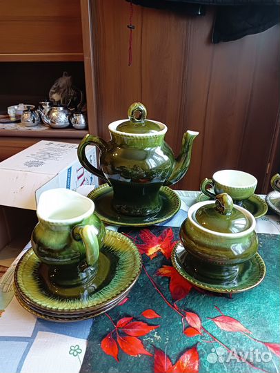 Кофейный керамический сервиз зик