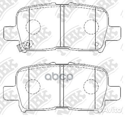 Колодки тормозные honda NSX/acura NSX задн. PN8