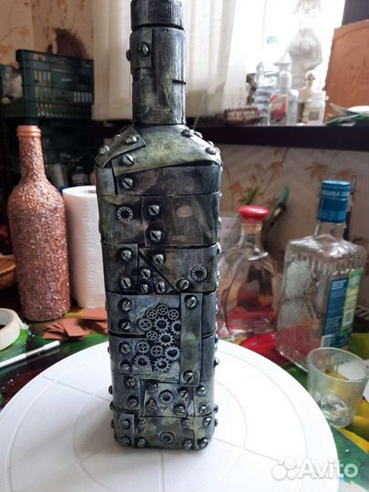 Бутылка декоративная брутальная