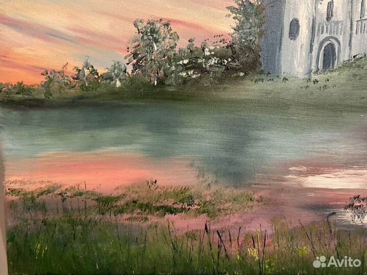 Картина маслом на холсте пейзаж