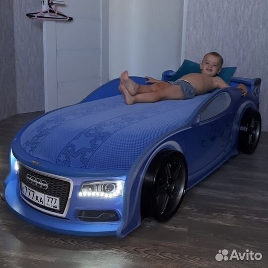 Детская кровать машина от производителя арт 23