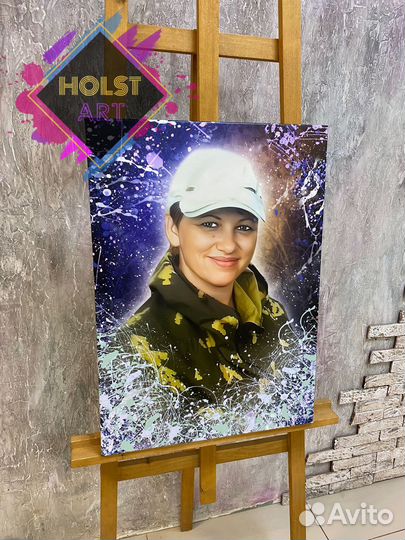 Портрет на холсте по фото