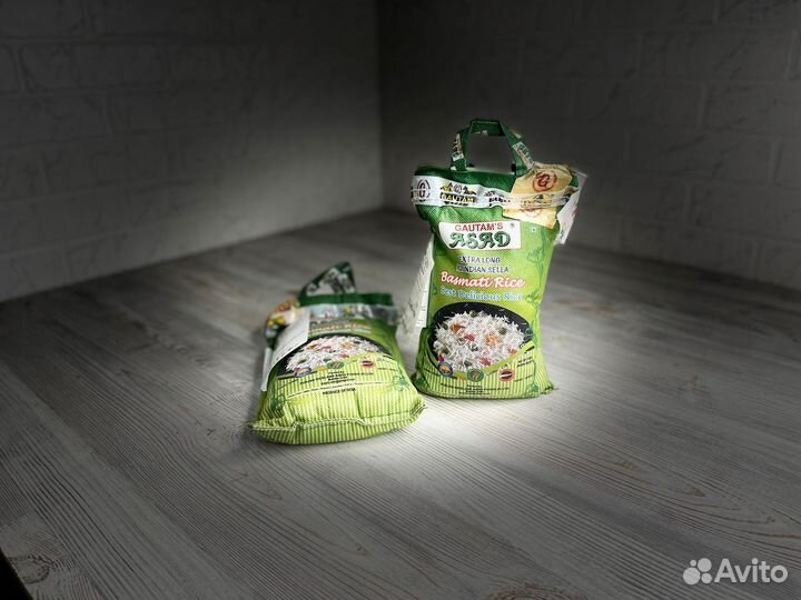 Рис басмати 1кг пропаренный экстра длиннозерный