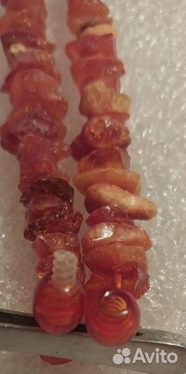 Натуральные янтарные бусы. СССР