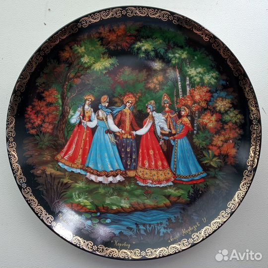 4 Тарелки Палех