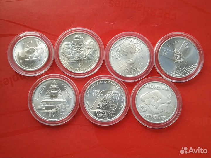 Иностранные монеты серебро