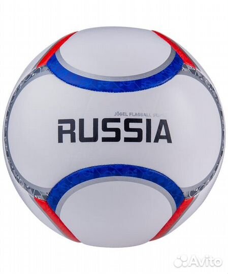Мяч футбольный Flagball Russia №5, белый