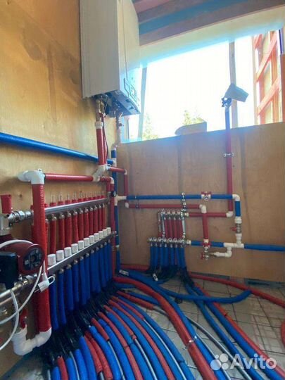 Монтаж тёплых полов отопление в частном доме