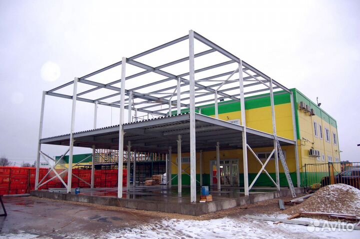 Металлический каркас для боксов