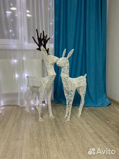 Новогодний олень (световая фигура)