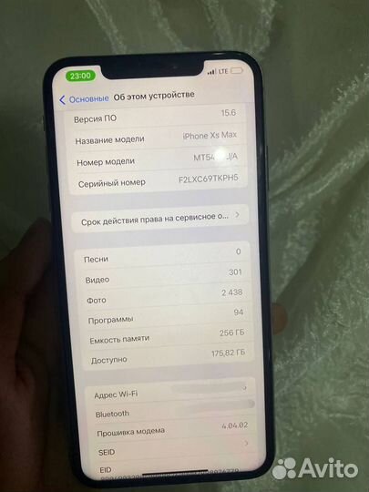 iPhone 10 xs max 256