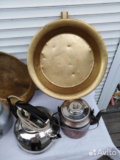 Таз, для, варенья, чайники