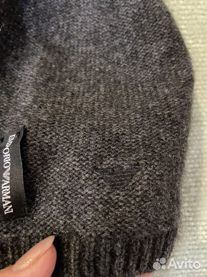 Emporio armani шапка унисекс оригинал кашемир