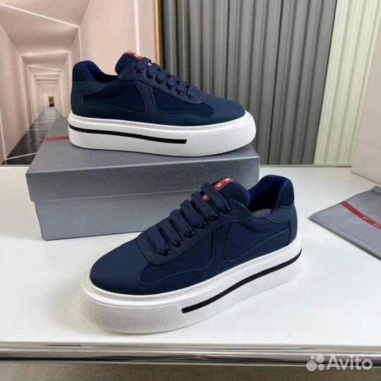 Кеды Prada цвет синий