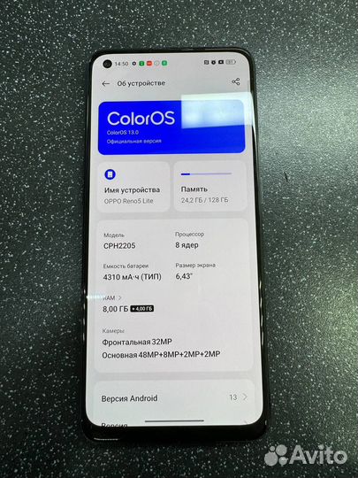 OPPO Reno 5 Lite, 8/128 ГБ
