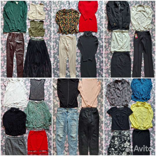 5 больших пакетов женских вещей 42,42-44 размер