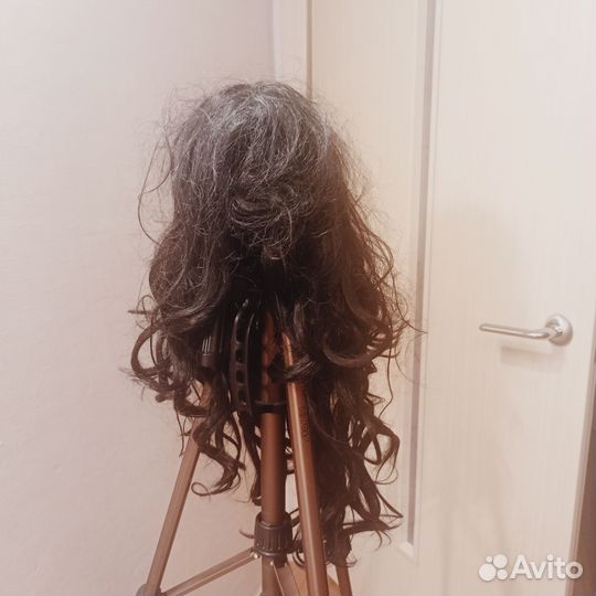 Парик черный длинный