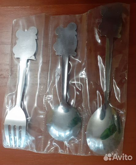 Детские ложка,вилка(набор)новые.китай
