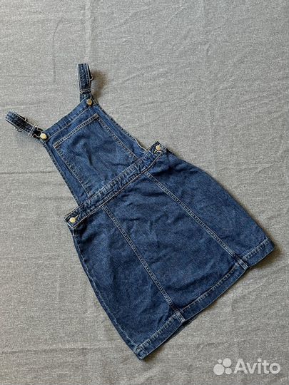 Джинсовый комбинезон с юбкой сарафан H&M 38 S-M