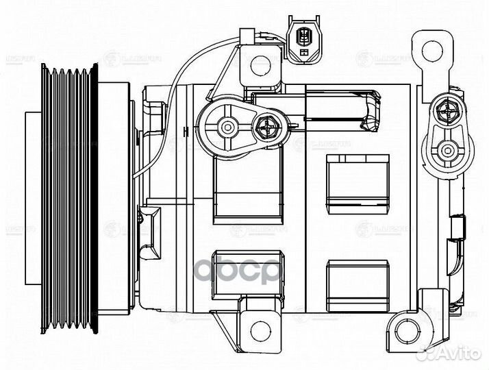 Компрессор кондиционера mazda 6 07- lcac 2550 L