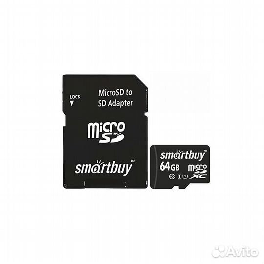 Карта памяти MicroSD SmartBuy 64 гб