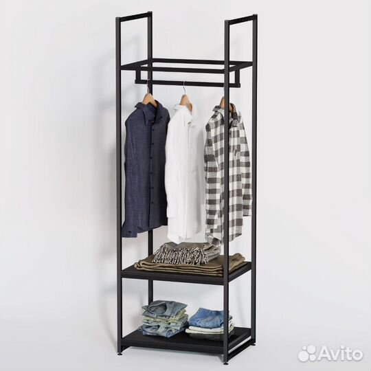 Стеллаж для одежды в стиле Лофт A1760-09-чч